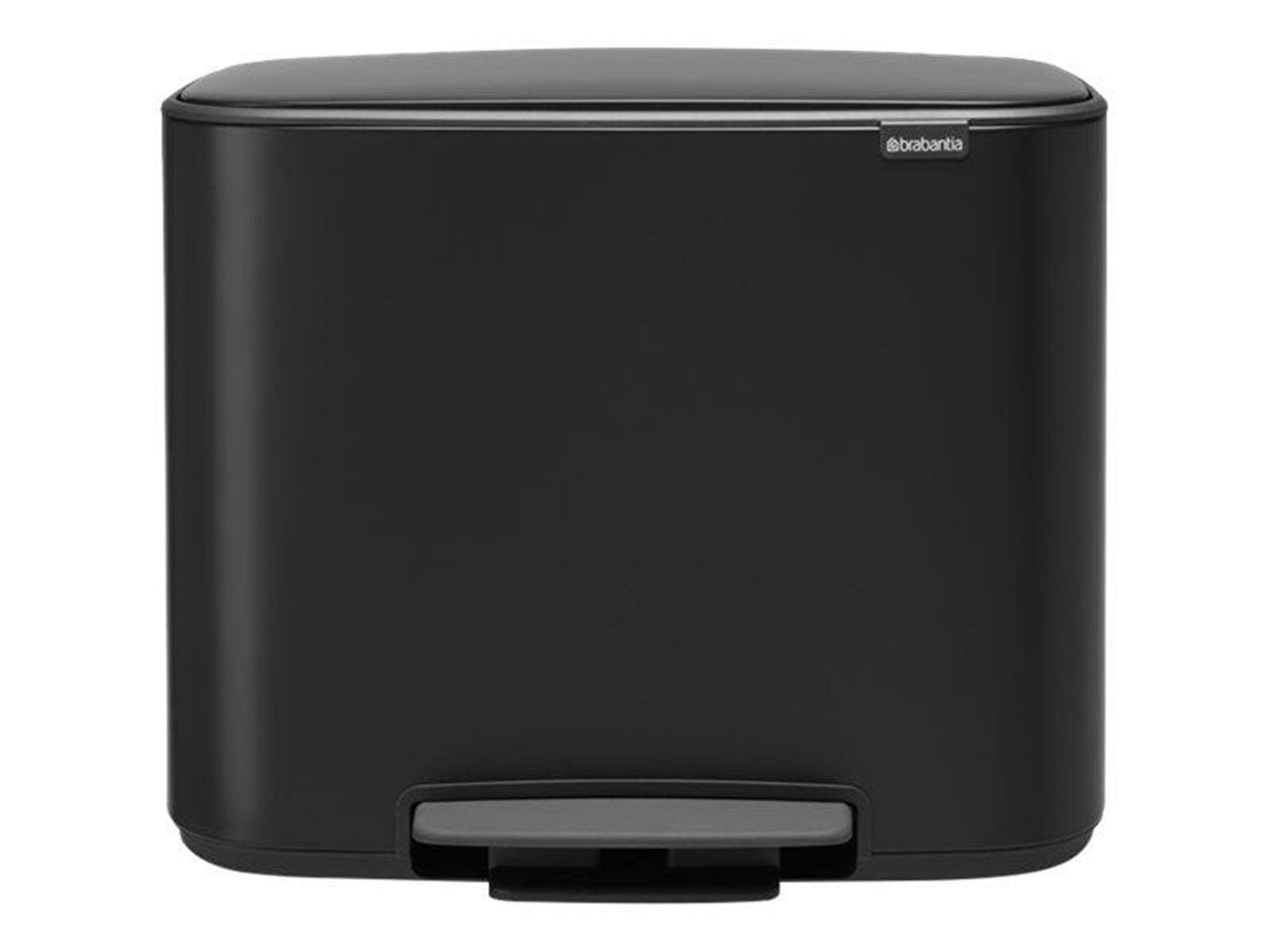 brabantia Bo Brabantia 11L + 23L Bo Pedal Bin - Matt Black brabantia Bo Brabantia 11L + 23L Bo Pedal Bin - Matt Black